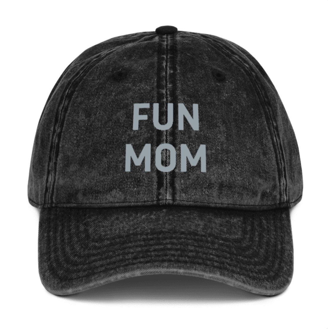 Vintage Fun Mom Hat in Grey