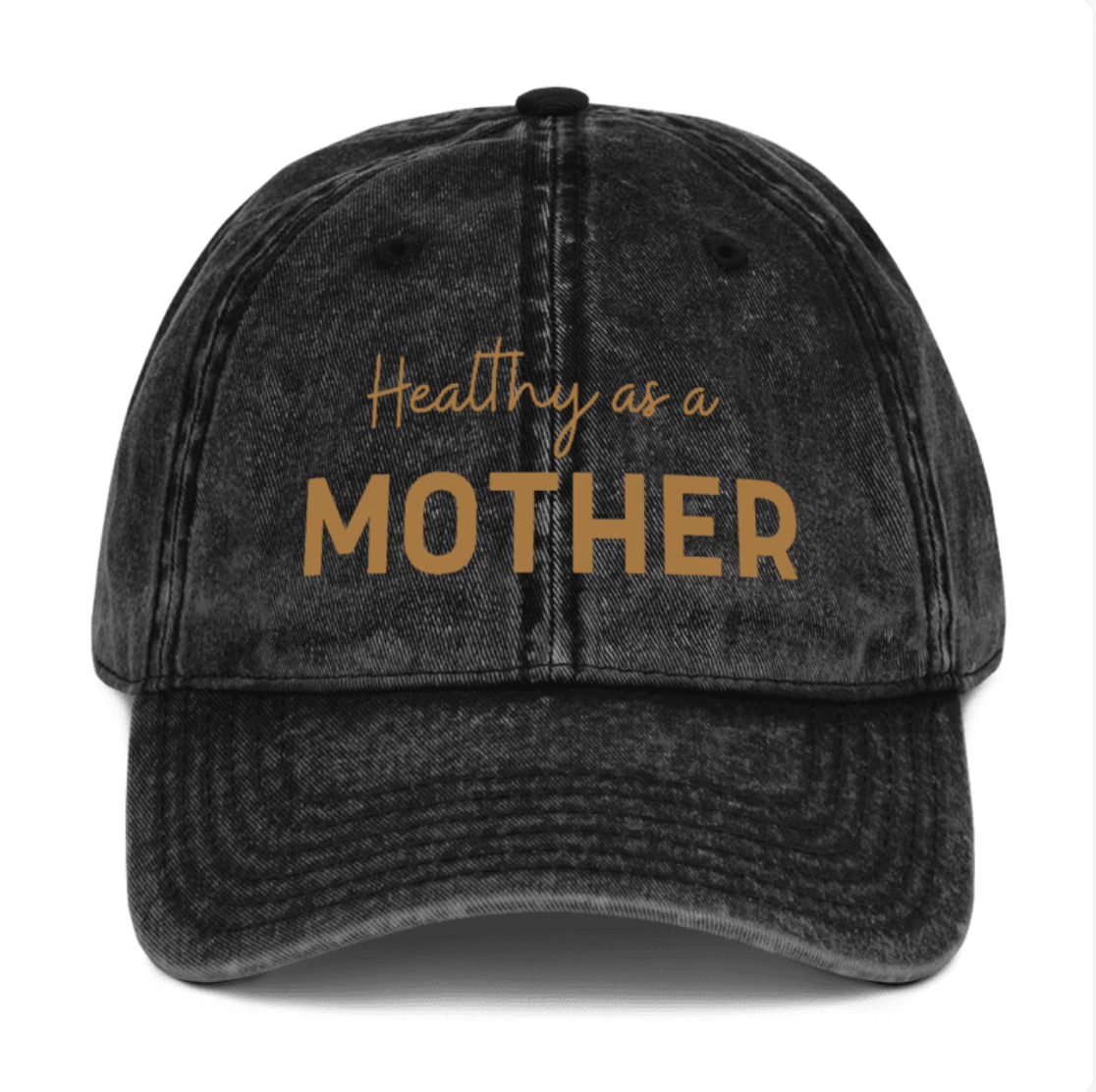 Vintage Healthy As A Mother Hat in Rust