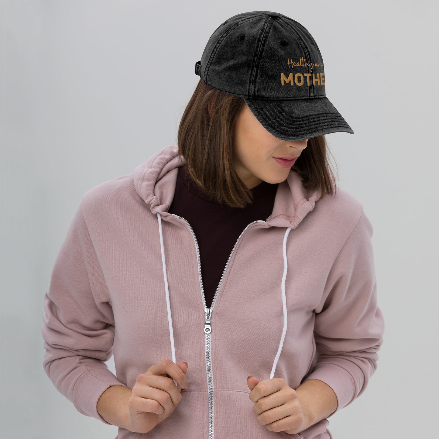 Vintage Healthy As A Mother Hat in Rust